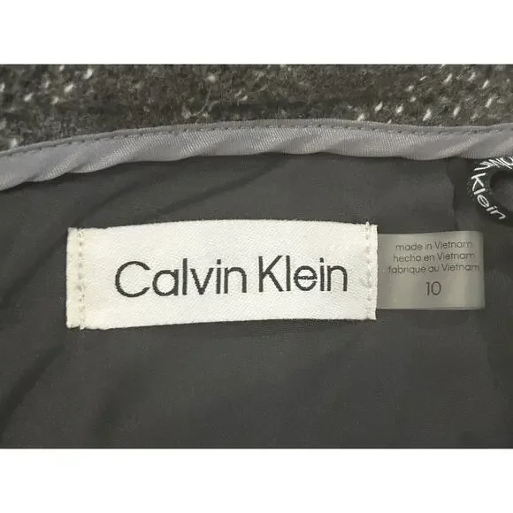 NWT Calvin Klein Gray Textured Pencil Skirt size 10 - Picture 5 of 5